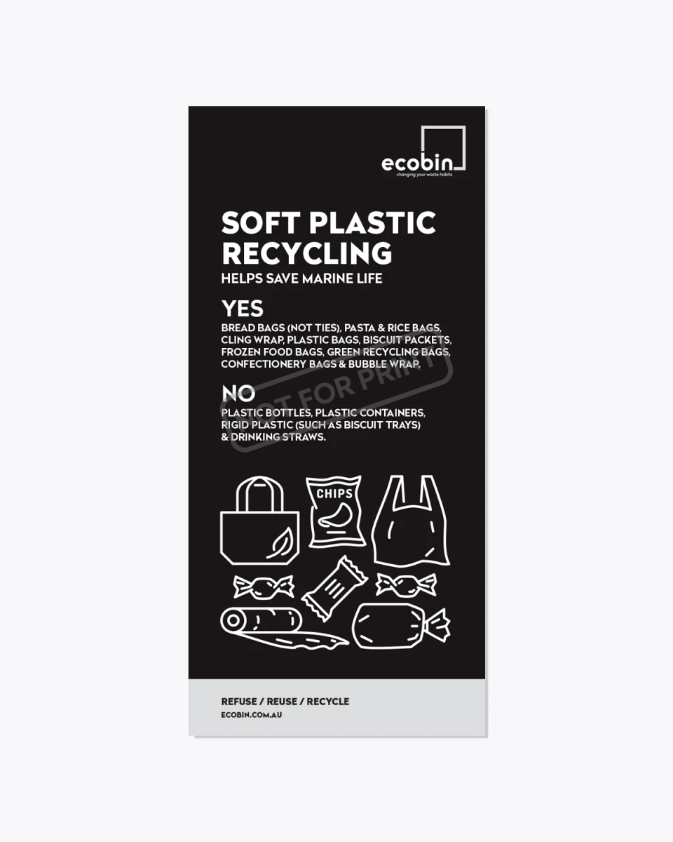 Soft Plastic Recycling Educational Poster | Image Design