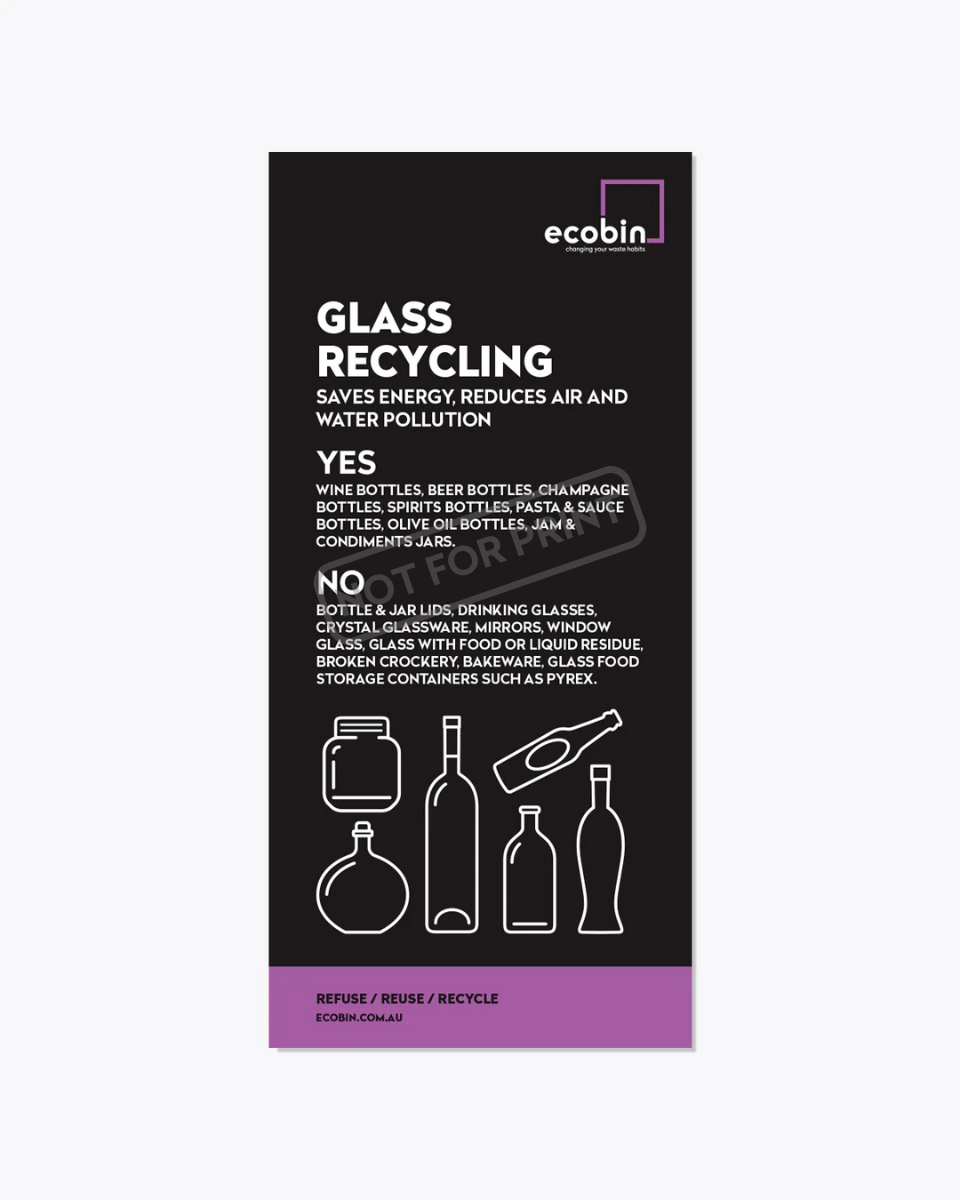 Glass Recycling Educational Poster | Image Design