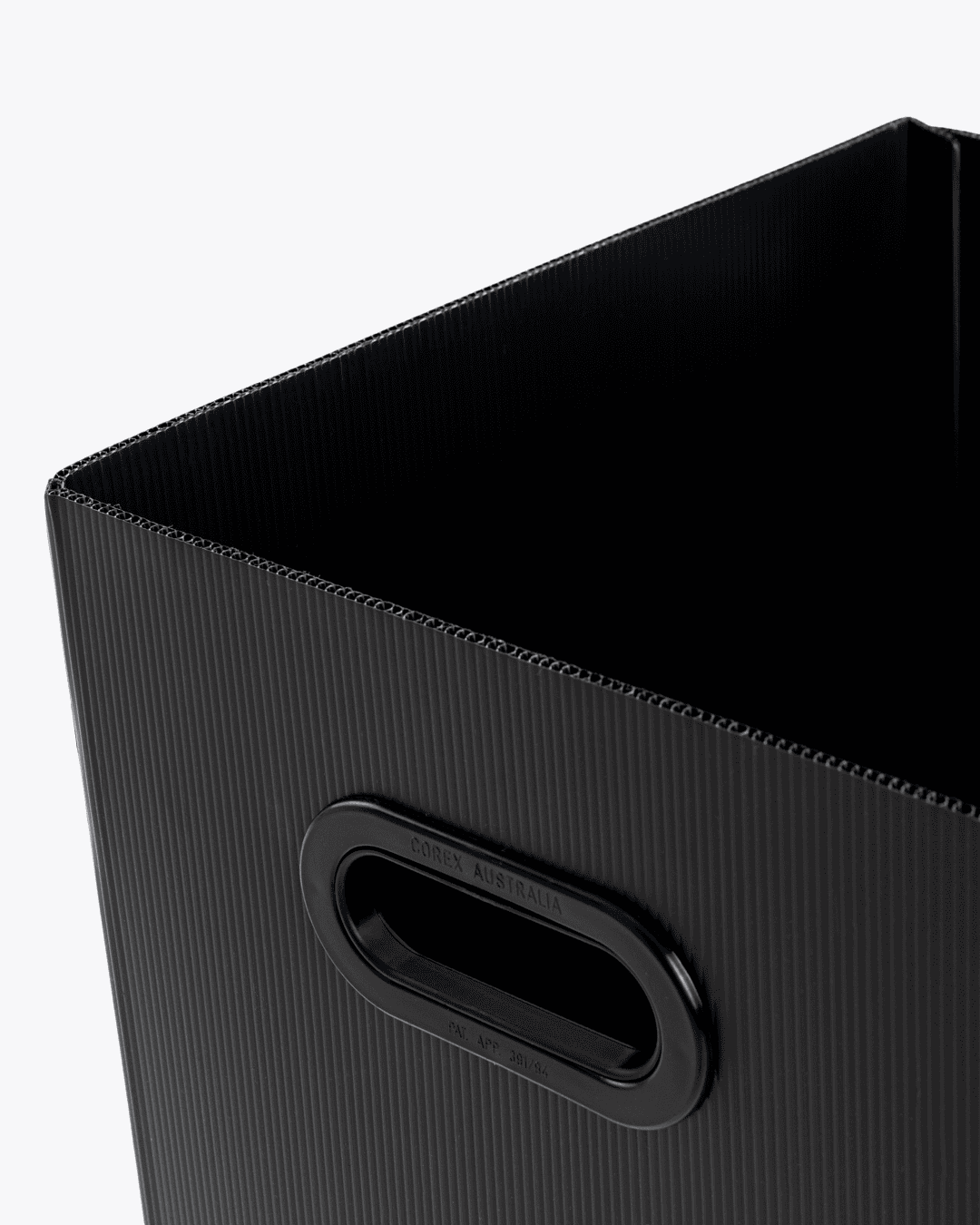 Black bin close up