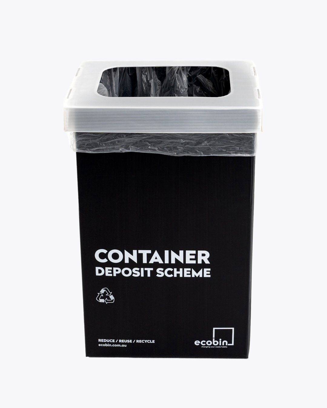 Container Deposit Scheme Bin 60L Black