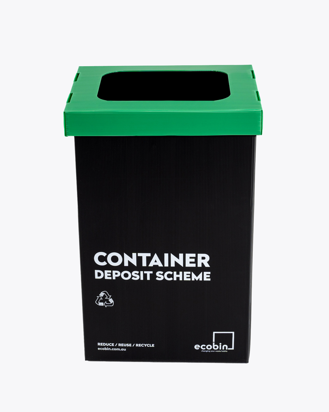 Container Deposit Scheme Bin 60L Black