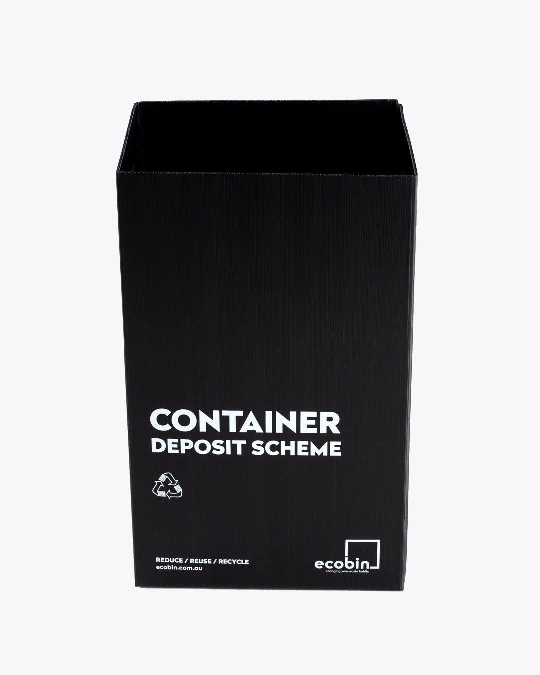 Container Deposit Scheme Bin 60L Black