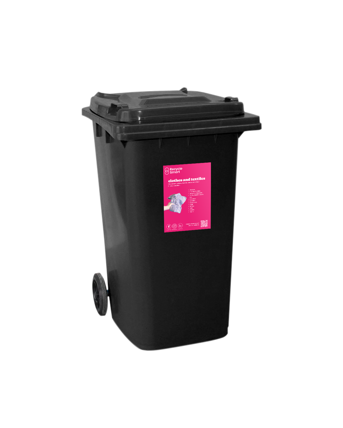 Wheelie Bin | Black | 240 Litres