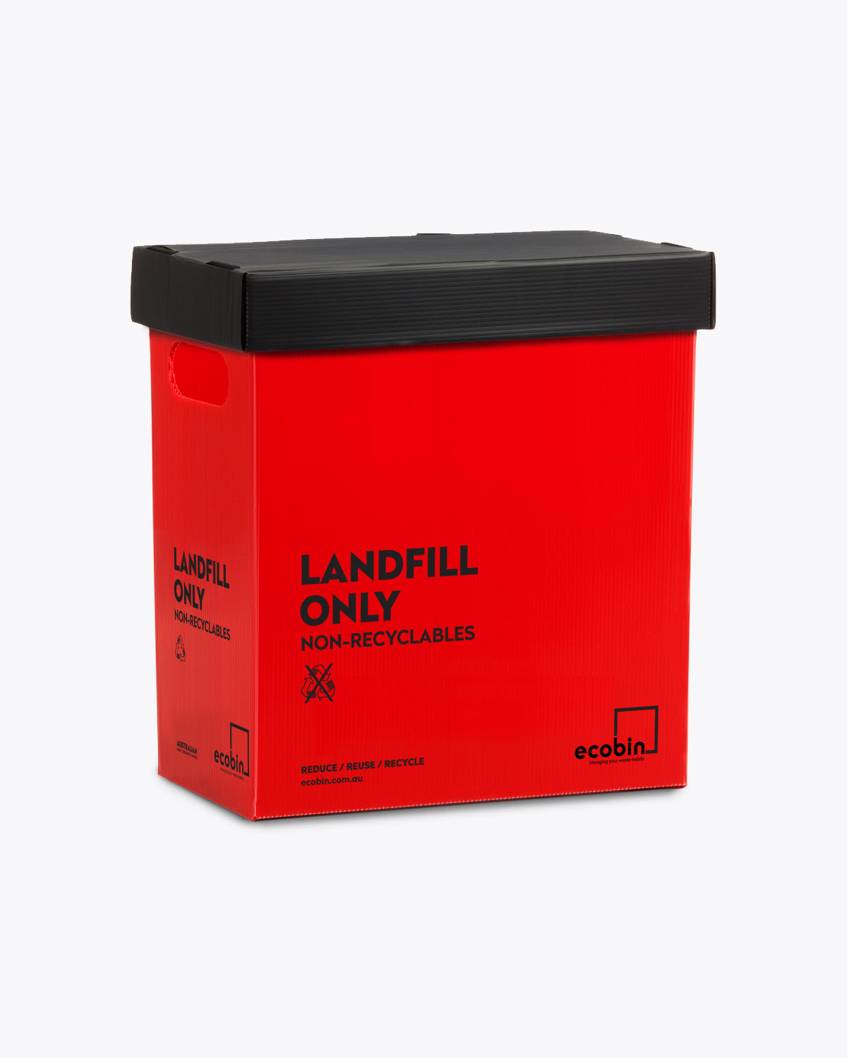 Landfill Waste Bin | 25L Red Ecobin