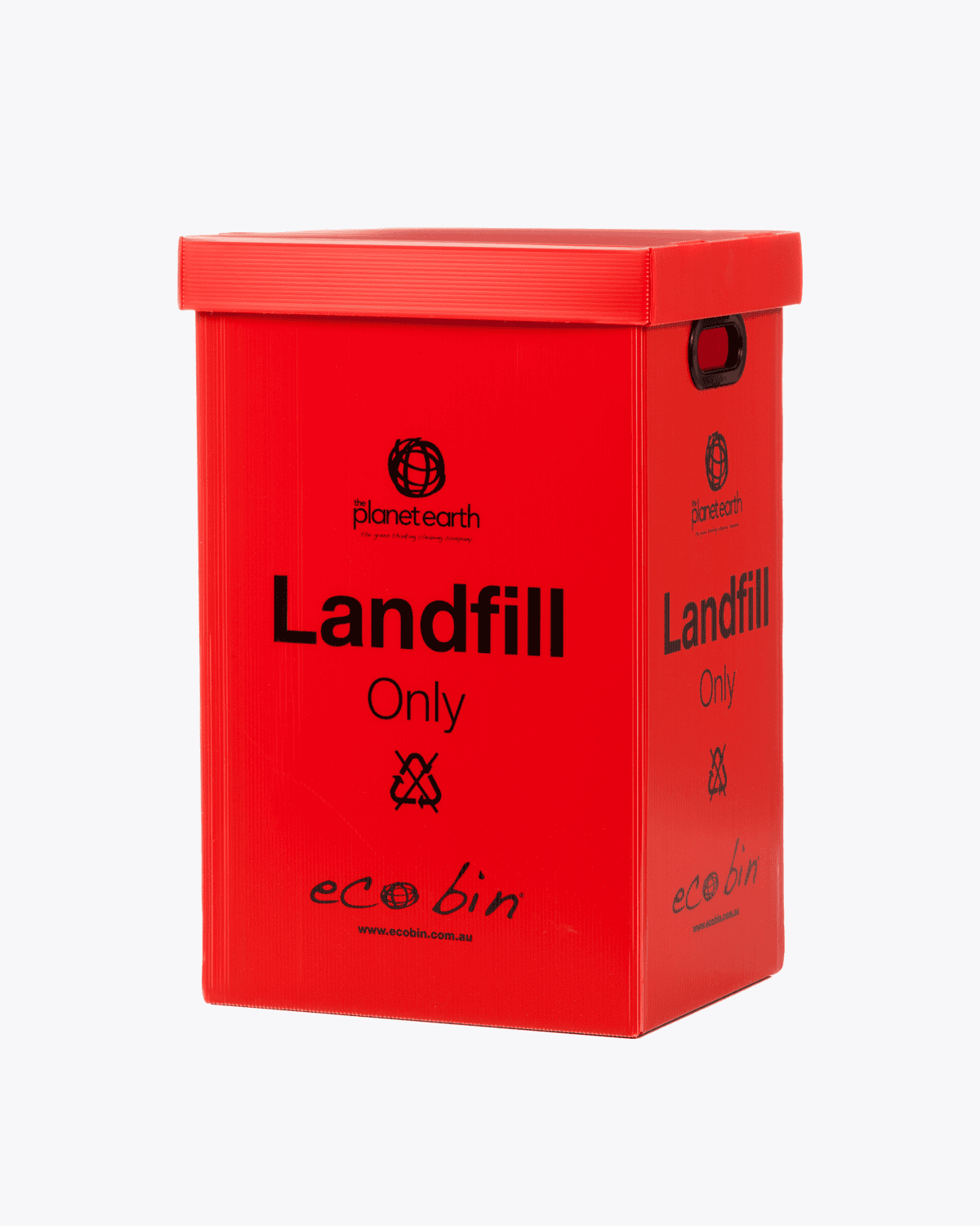 Landfill Waste Bin | 60L Red Ecobin (Old Print)