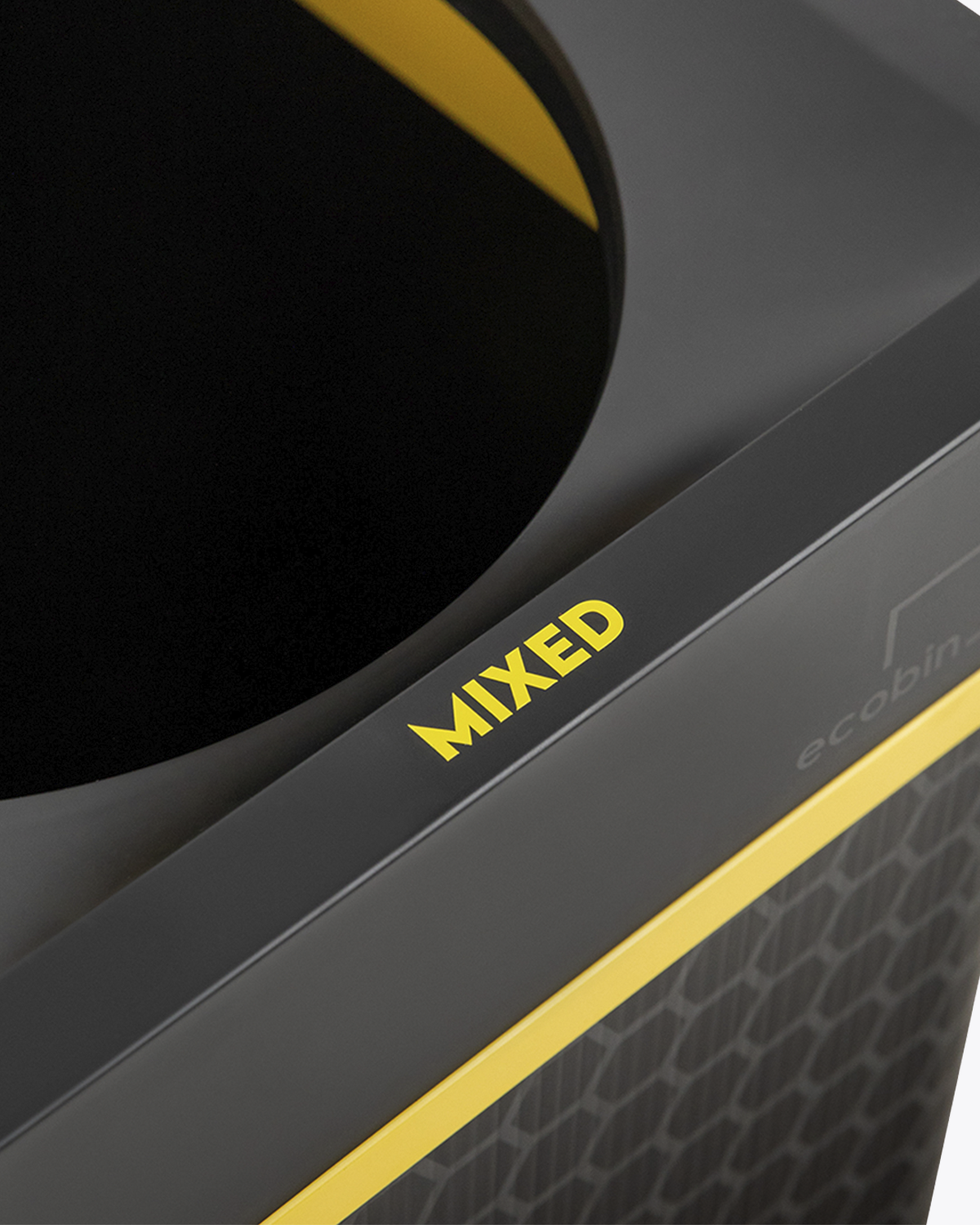Mixed Recycling Yellow 60L Bin | Flip Range