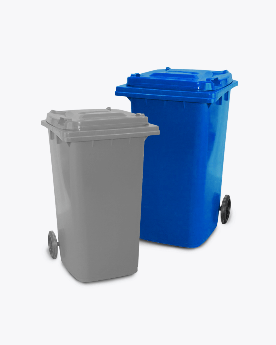 240L Blue Co-mingle Mixed Recycling Wheelie Bin