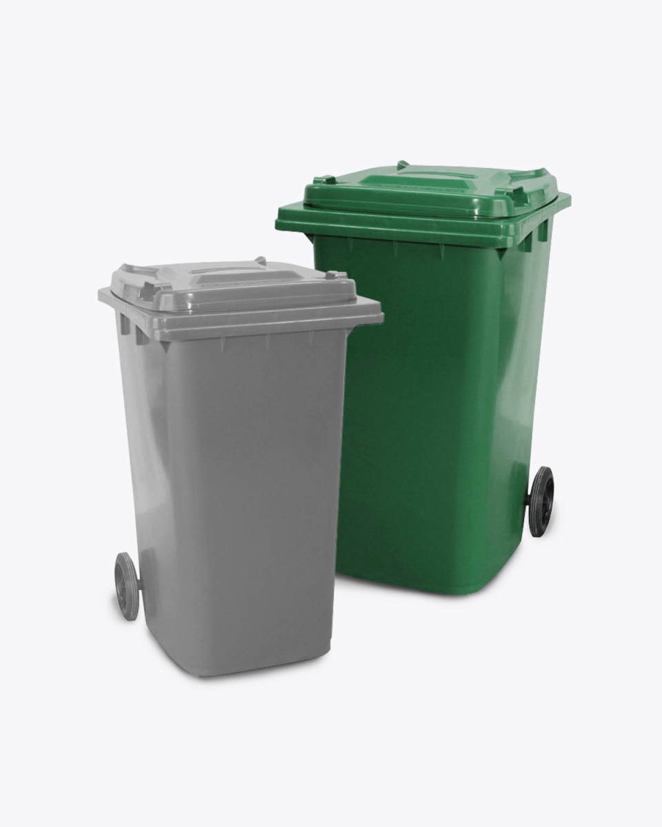 240L Green Wheelie Bin