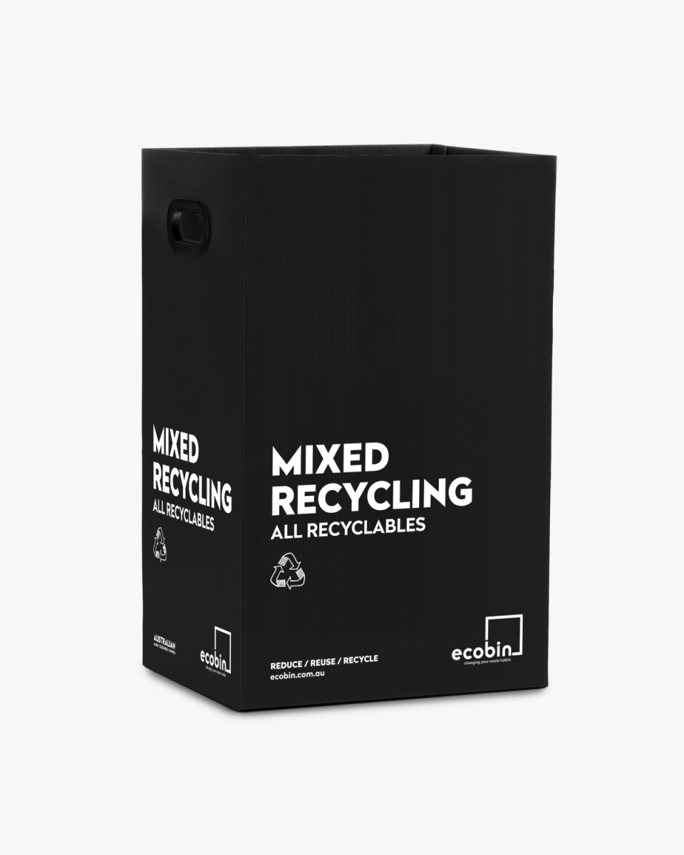 Mixed Recycling 60L Black Range