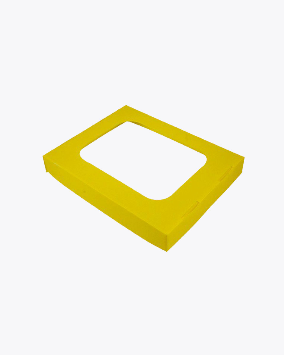 Co-mingled Mixed Recycling Lid with Hole – 60L Yellow Ecobin