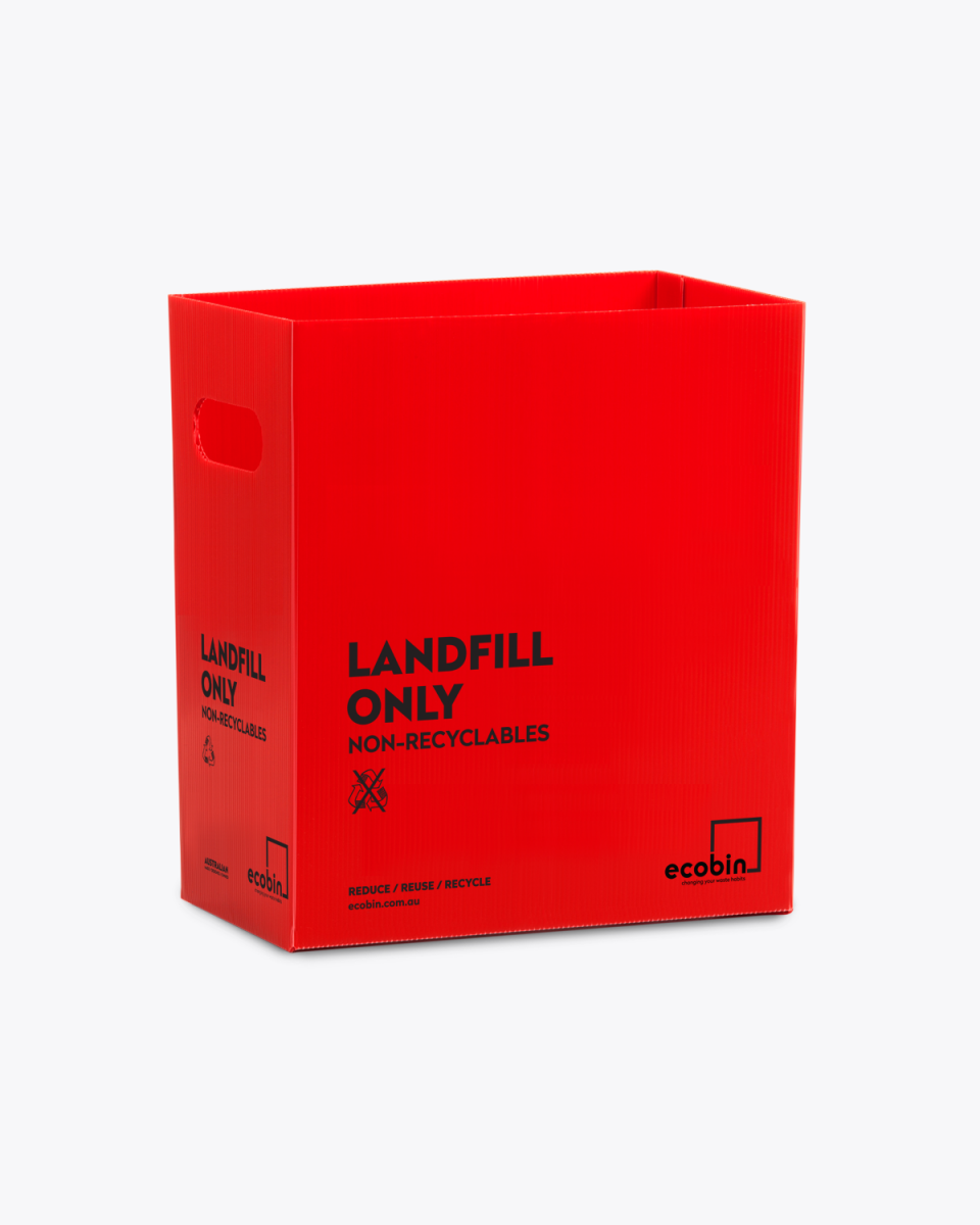 Landfill Waste Bin | 25L Red Ecobin