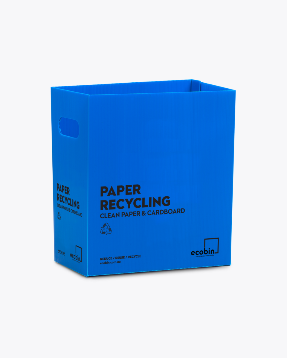 Paper & Cardboard Recycling Bin | 25L Blue