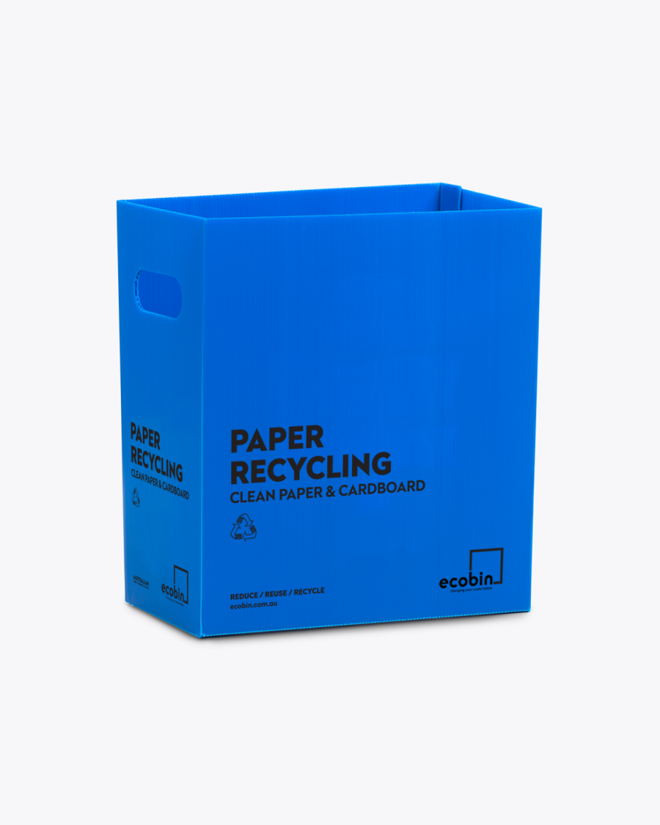 Paper & Cardboard Recycling Bin | 25L Blue Ecobin