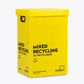 Mixed Recycling Waste Bin | 60L Yellow Ecobin