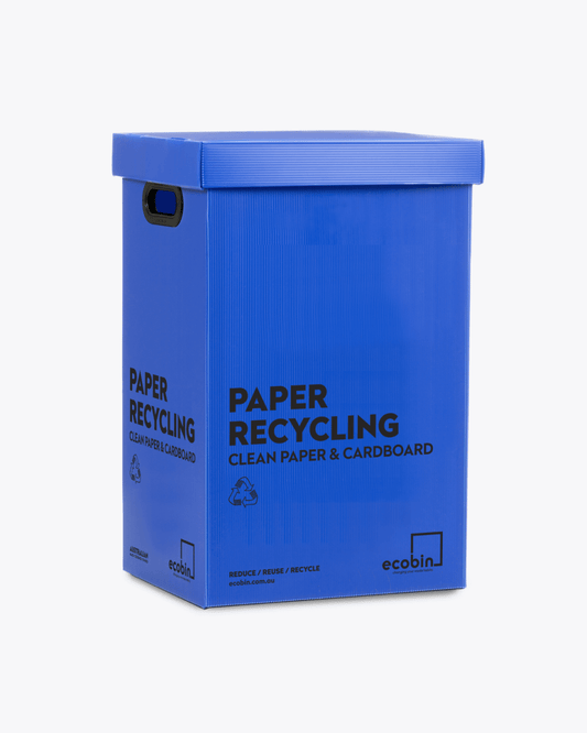 Paper & Cardboard Recycling Bin | 60L Blue Ecobin