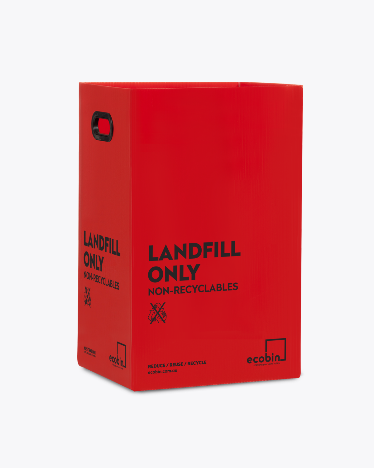 Landfill Waste Bin | 60L Red Ecobin