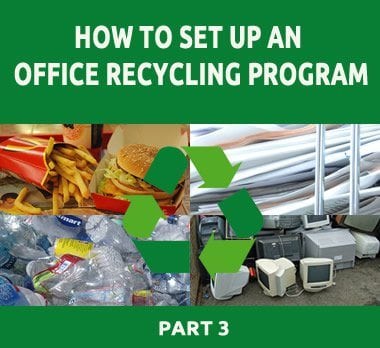 how to set up an office recycling program