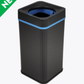 Paper & Cardboard Recycling Blue 60L Bin | Flip Range