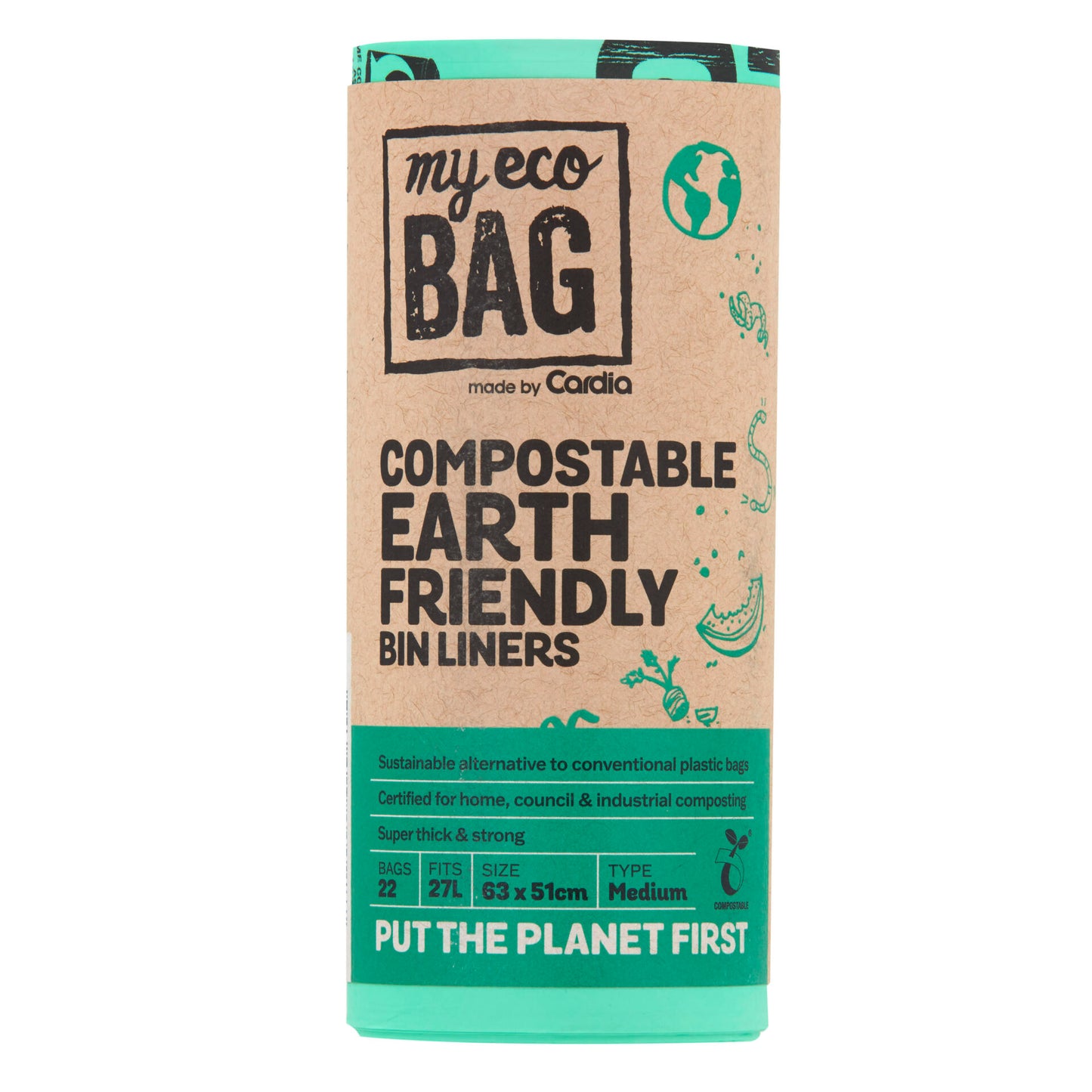 27L Compostable Bin Liners | 132 Per Box