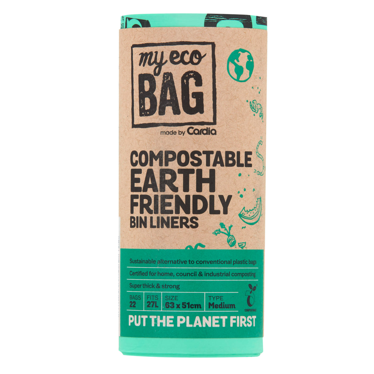 27L Compostable Bin Liners | 132 Per Box