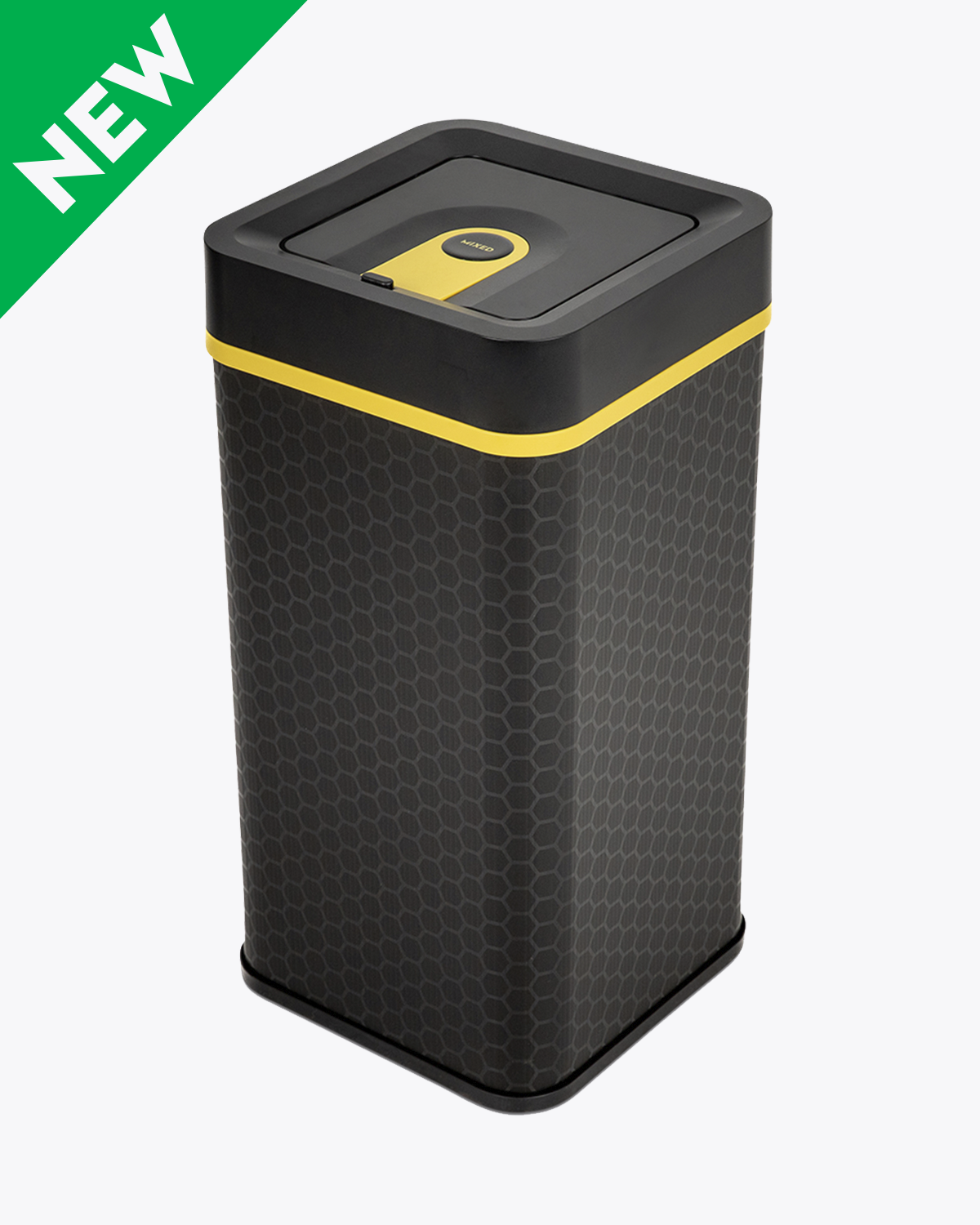 Mixed Recycling Yellow 60L Bin | Flip Range