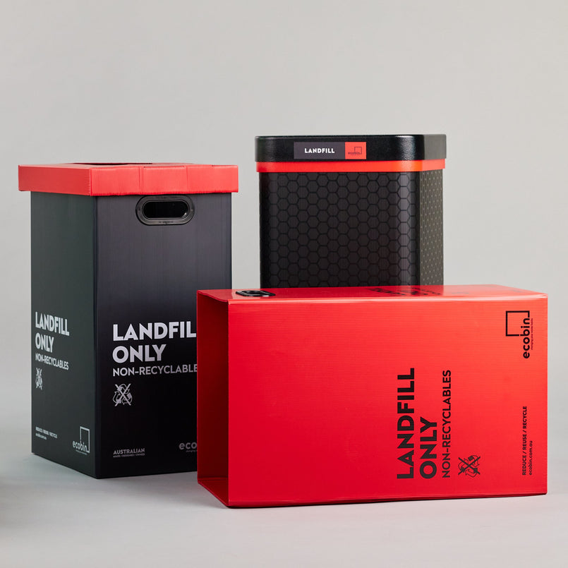 Red | Landfill Recycling Bins | Ecobin
