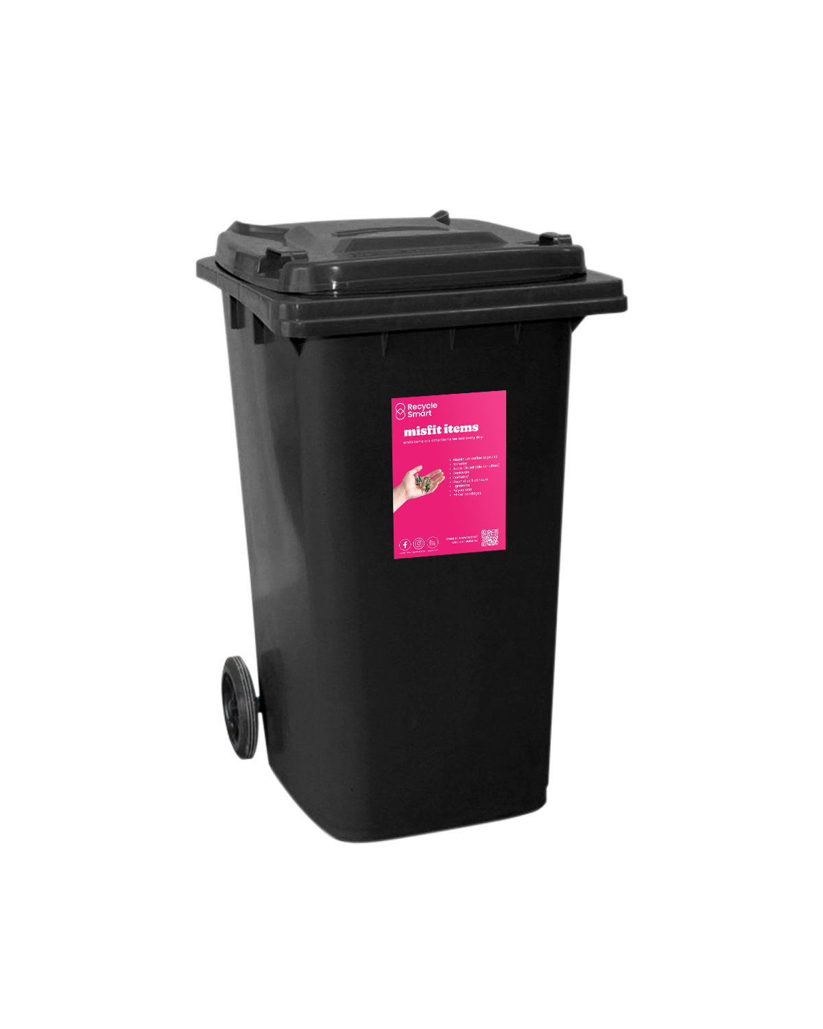 Wheelie Bin | Black | 240 Litres