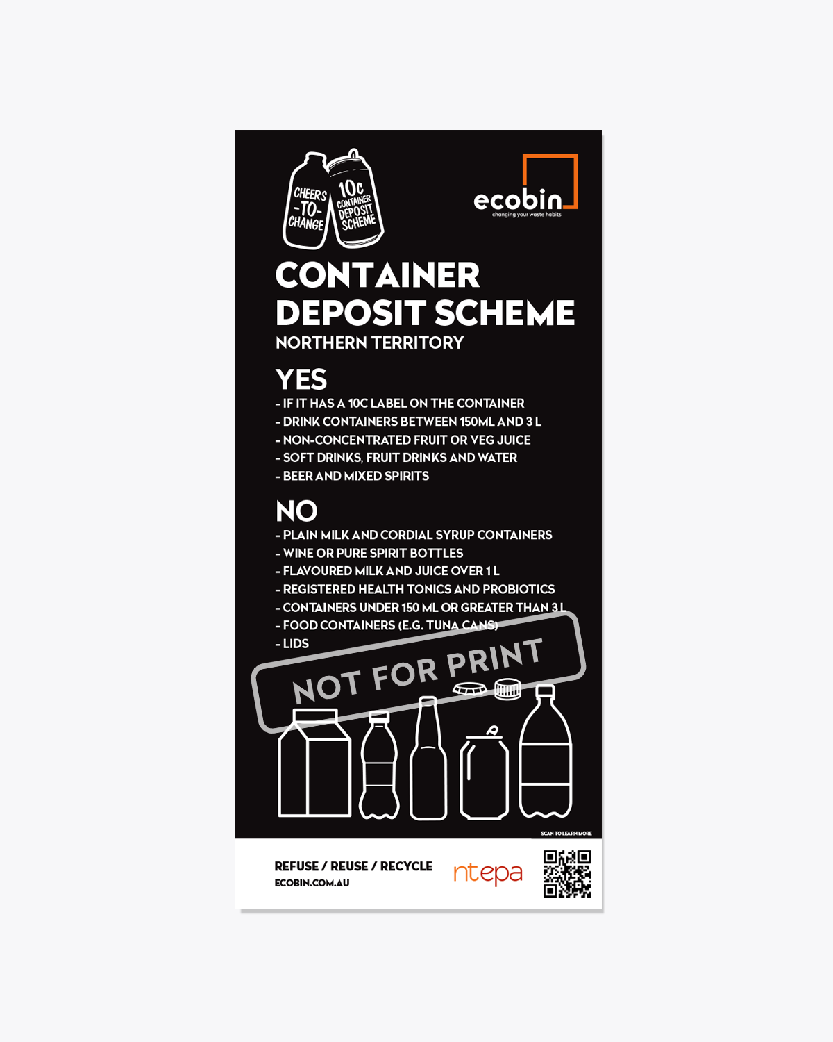 Container Deposit Scheme Poster - NT
