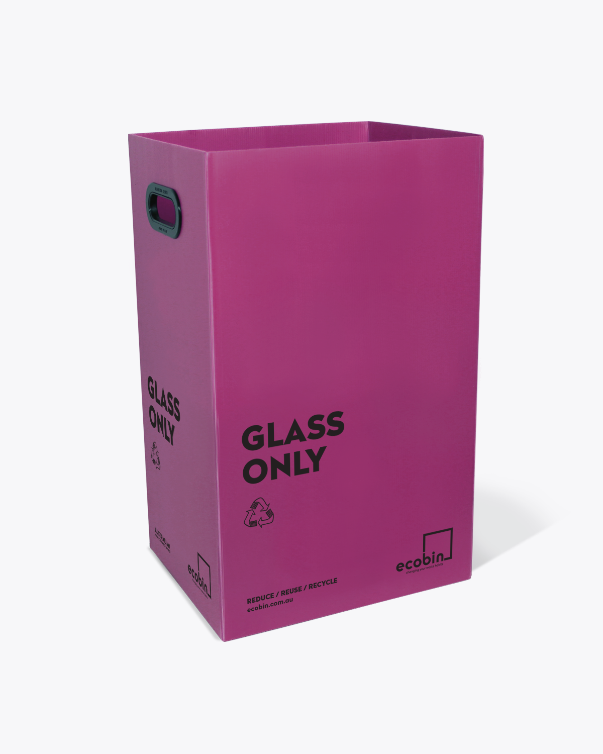 Glass Recycling Bin | 60L Purple