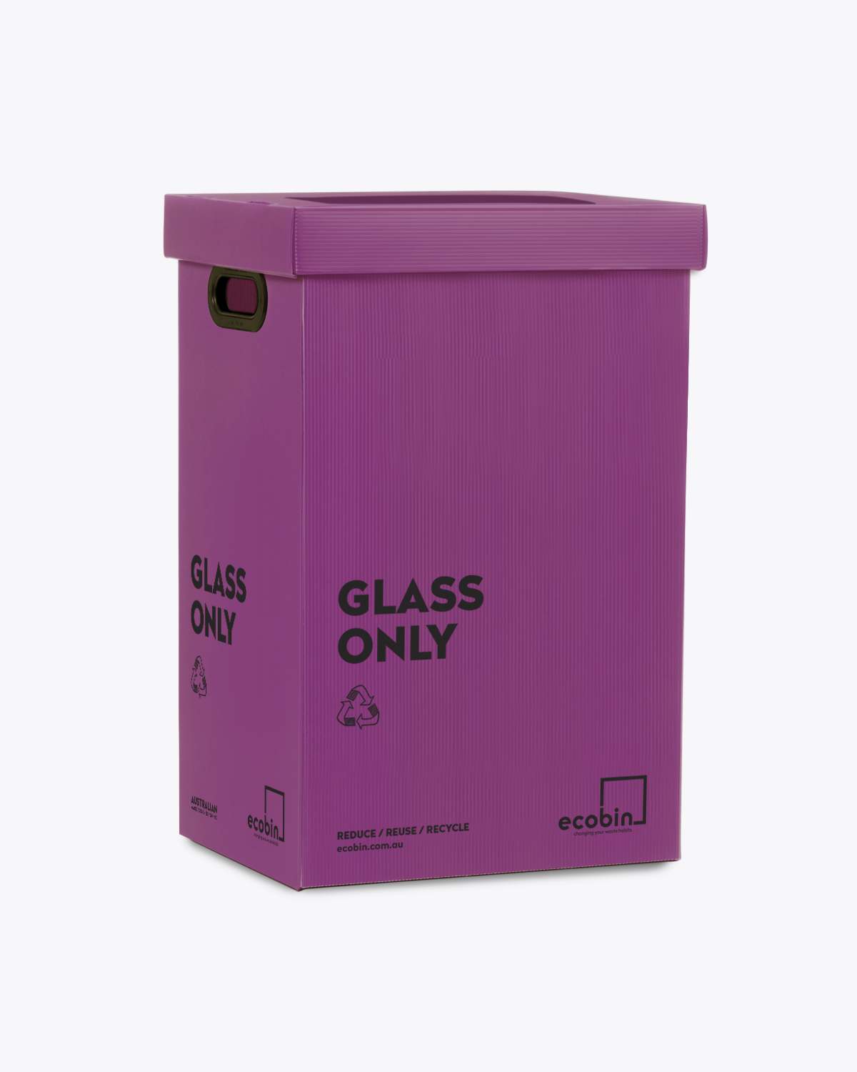 Glass Recycling Bin | 60L Purple