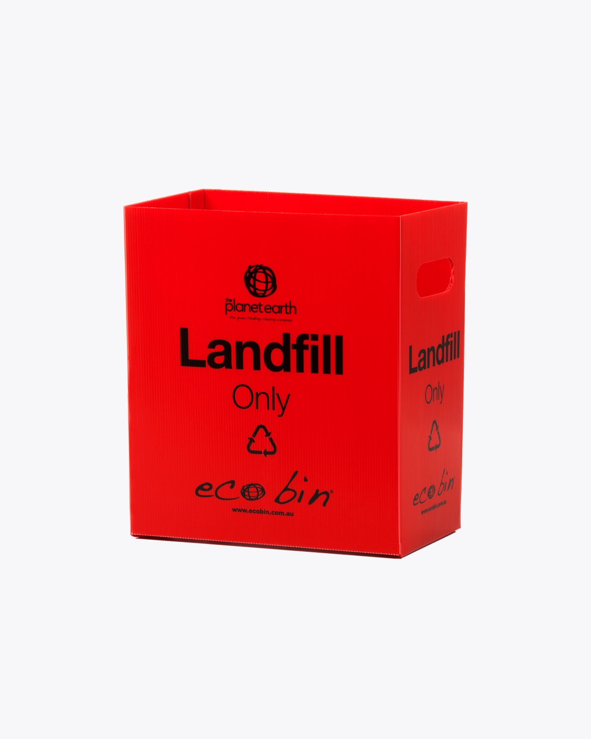 Landfill Waste Bin | 25L Red Ecobin (Old Print)
