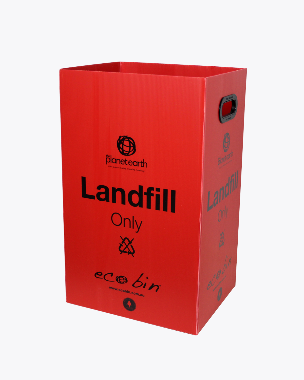 Landfill Waste Bin | 60L Red Ecobin (Old Print)