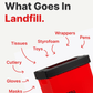 Landfill Bin 25L Red