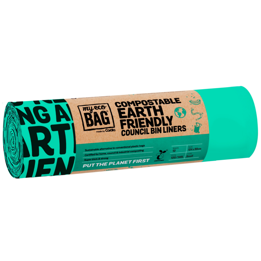 120L - 140L Compostable Bin Liners | 144 Per Box