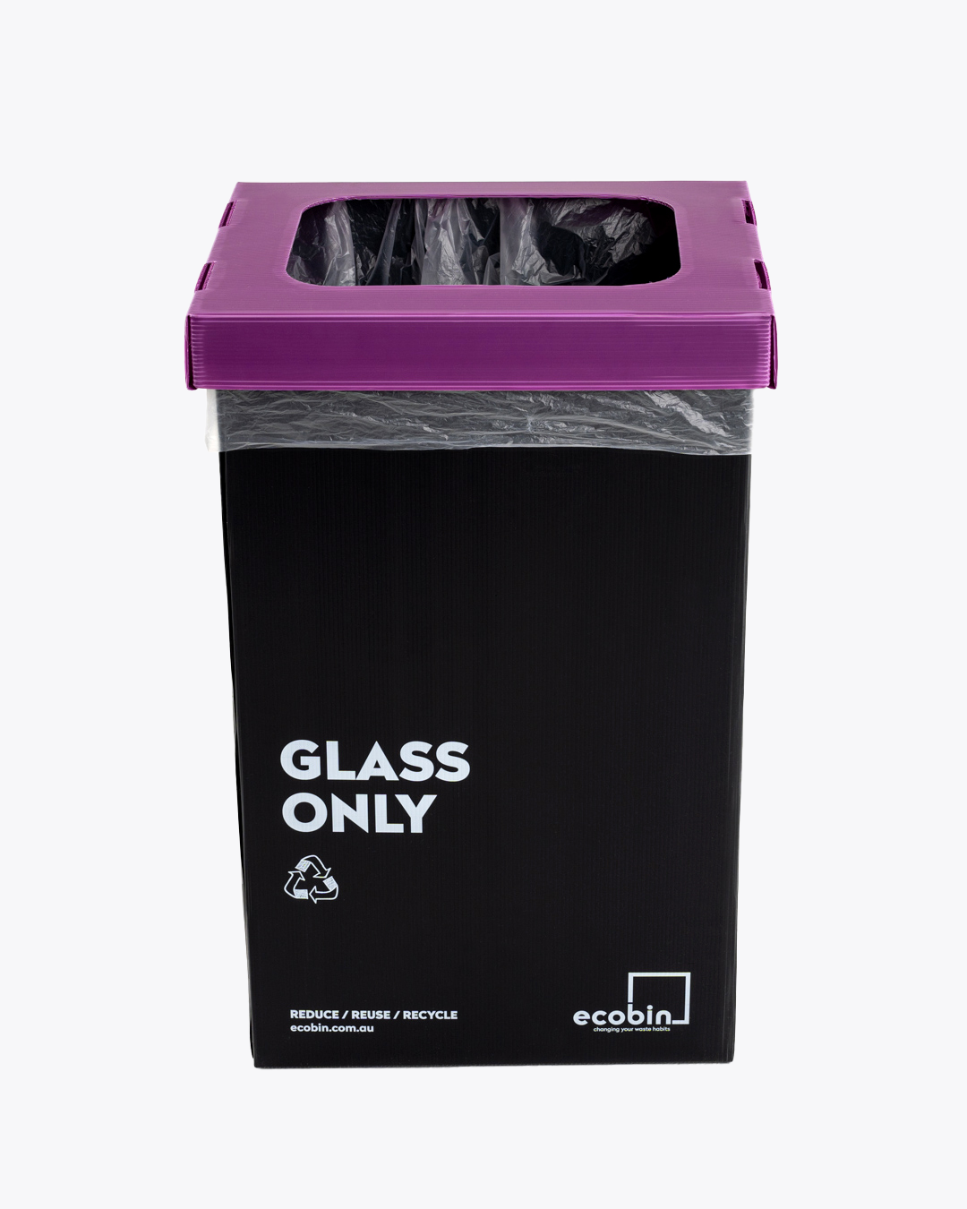 Glass Recycling 60L Bin | Black Range