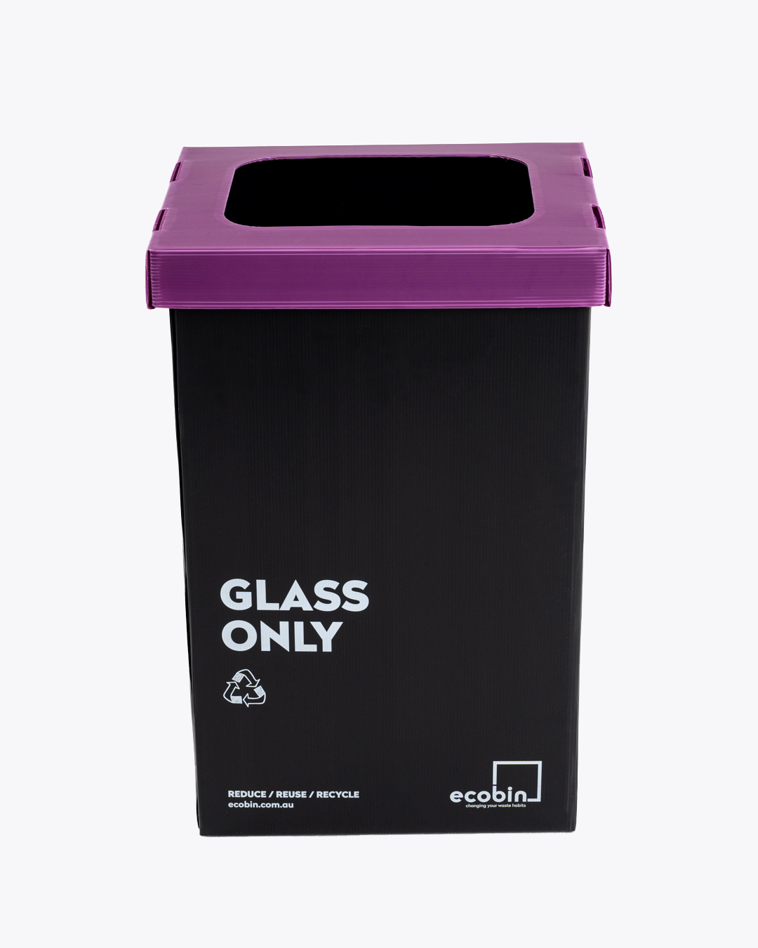 Glass Recycling 60L Bin | Black Range