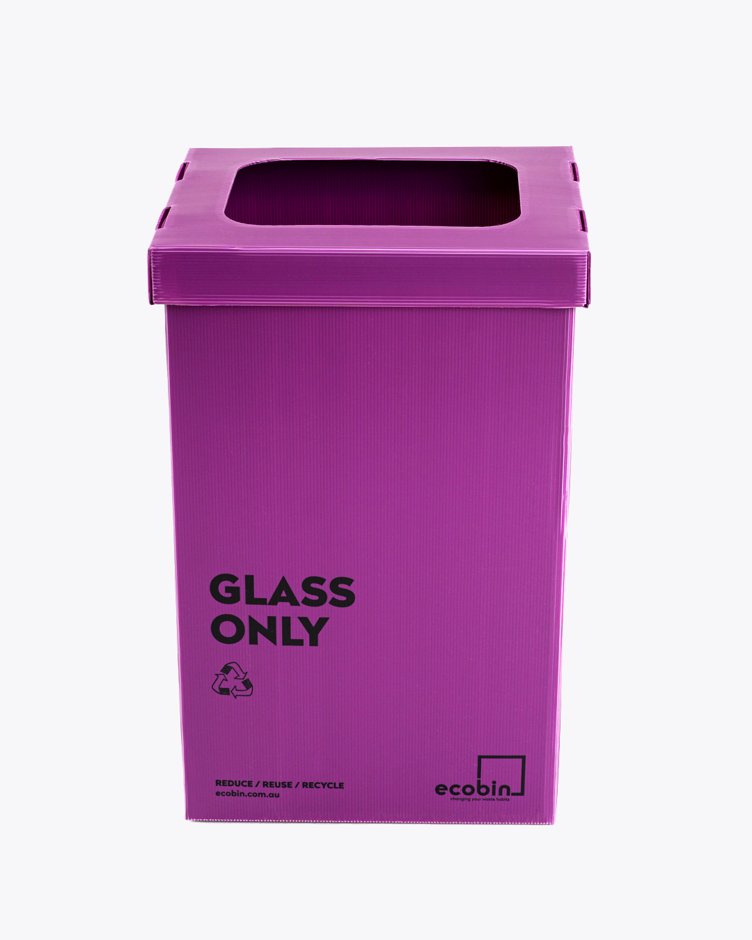 Glass Recycling Bin | 60L Purple