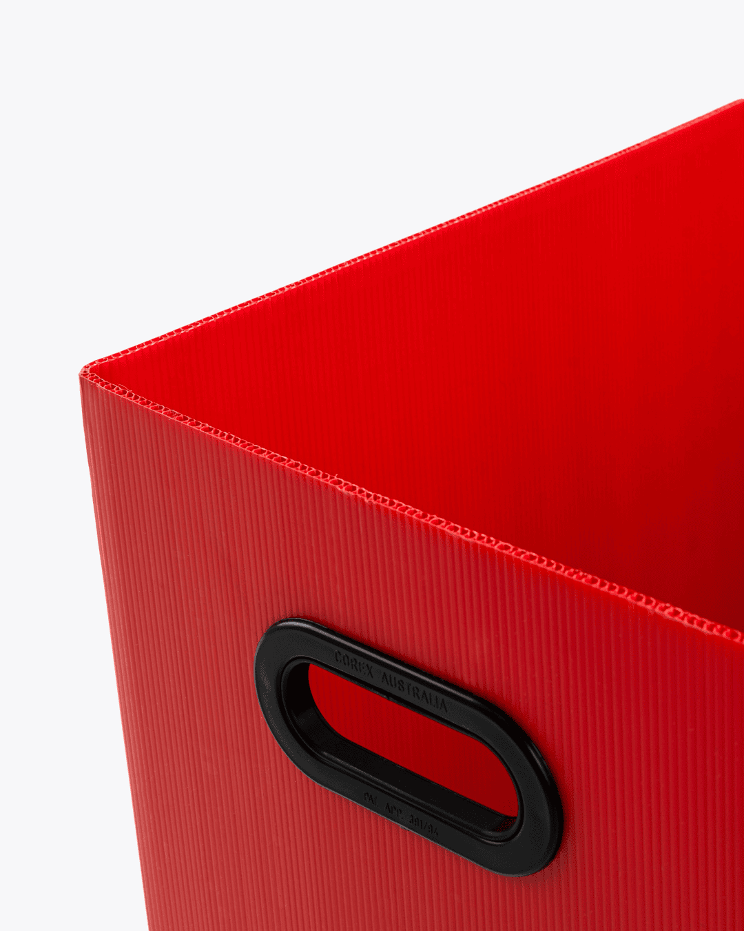 Red bin up close