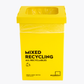 Mixed Recycling Bin 60L Yellow