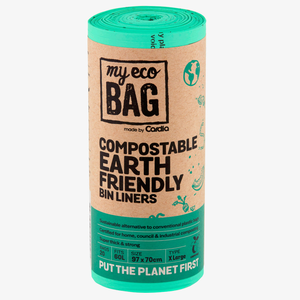 60L Compostable Bin Liners | 400 Per Box | Ecobin Australia