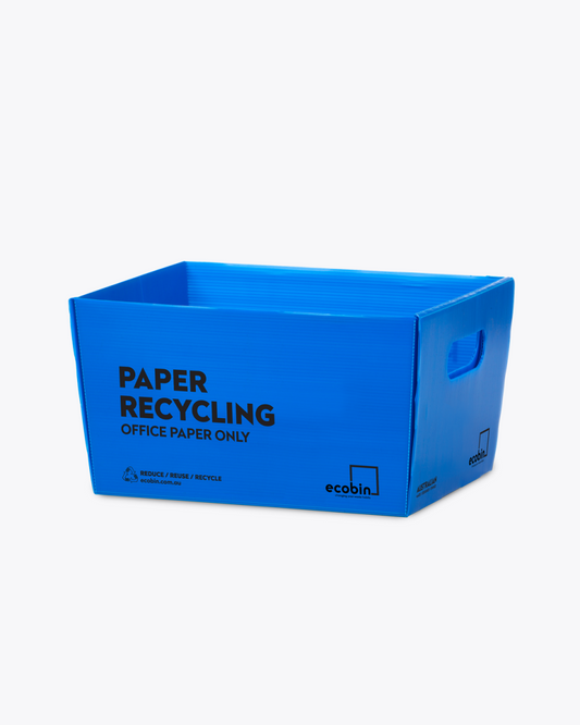 Paper Recycling Deskside A4 Bin | 12L Blue Ecobin