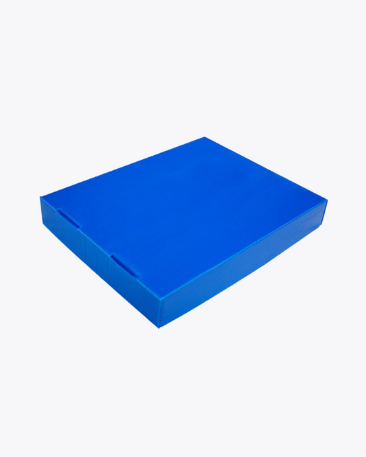 Paper & Cardboard Recycling Lid No Hole | Blue Ecobin | to suit 60 Litre