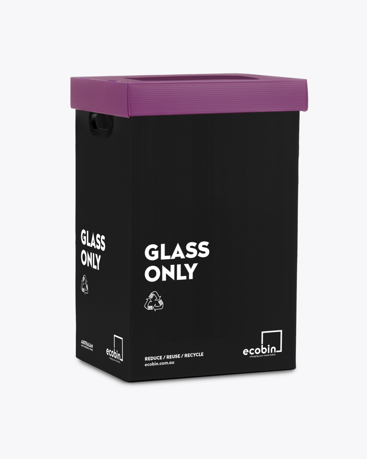 Glass Recycling 60L Bin | Black Range