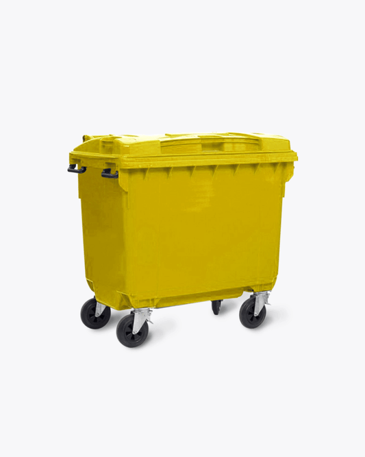 660L Yellow Wheelie Bins