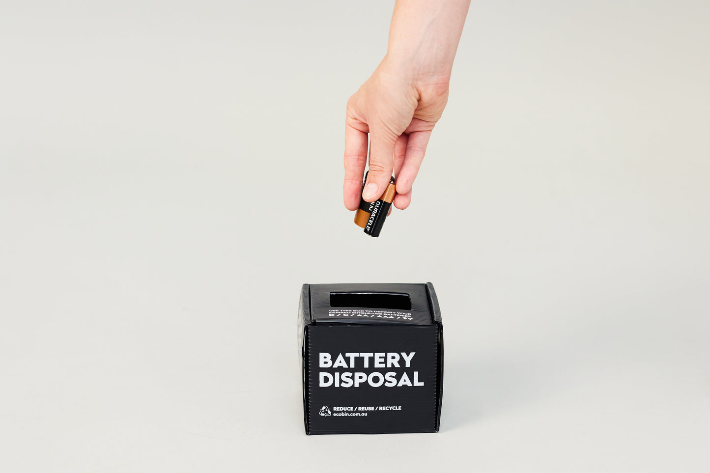 Battery Recycling Mini Bin | 1L Black Ecobin