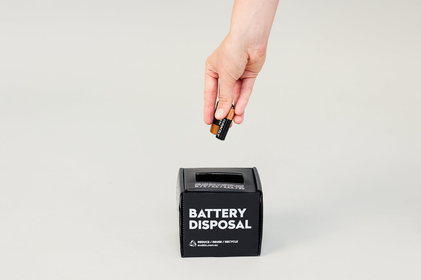 Battery Recycling Desktop Mini Bin | 1L Black