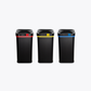 Set of 3 Flip Bins | Paper, Mixed Recycling & Landfill | 60 Litre Ecobins