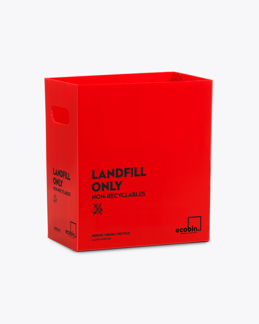 Landfill Waste Bin | 25L Red Ecobin