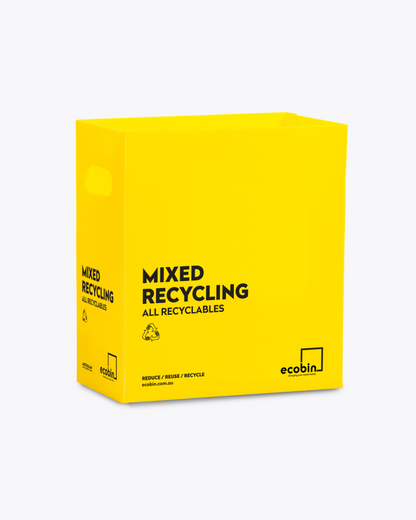 Mixed Recycling Waste Bin | 25L Yellow Ecobin