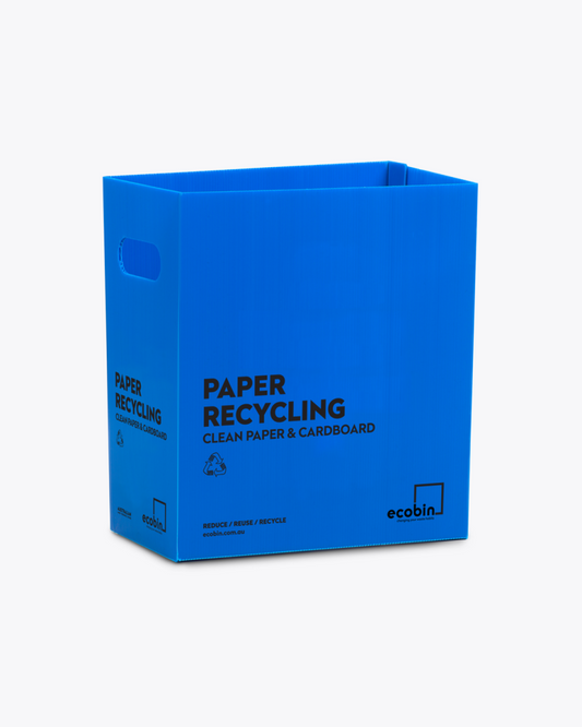 Paper & Cardboard Recycling Bin | 25L Blue Ecobin